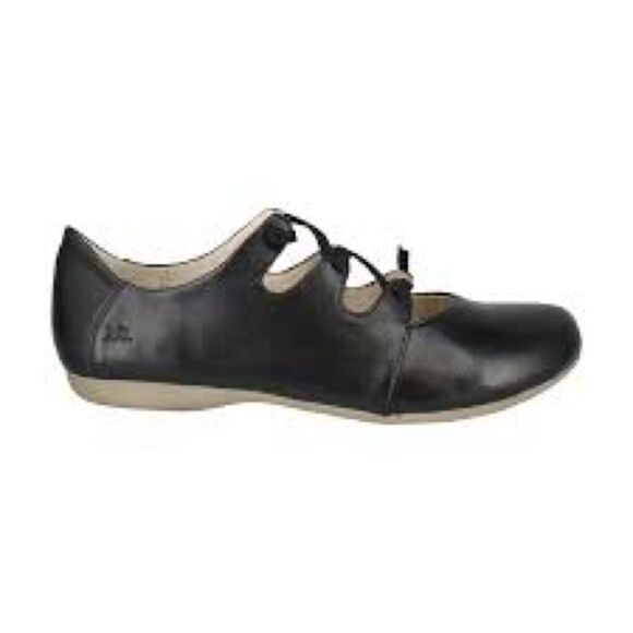 Josef Seibel Black Leather Flats size 40 or 9 - Picture 3 of 9